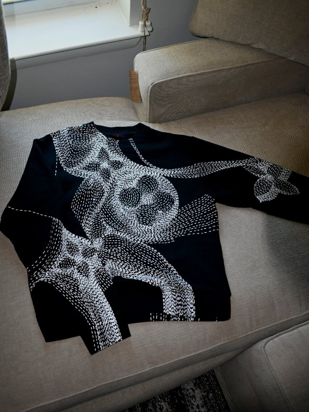 Louis Vuitton ‘Constellation’ Paint Flower Monogram Sweater (IT S US S/M)